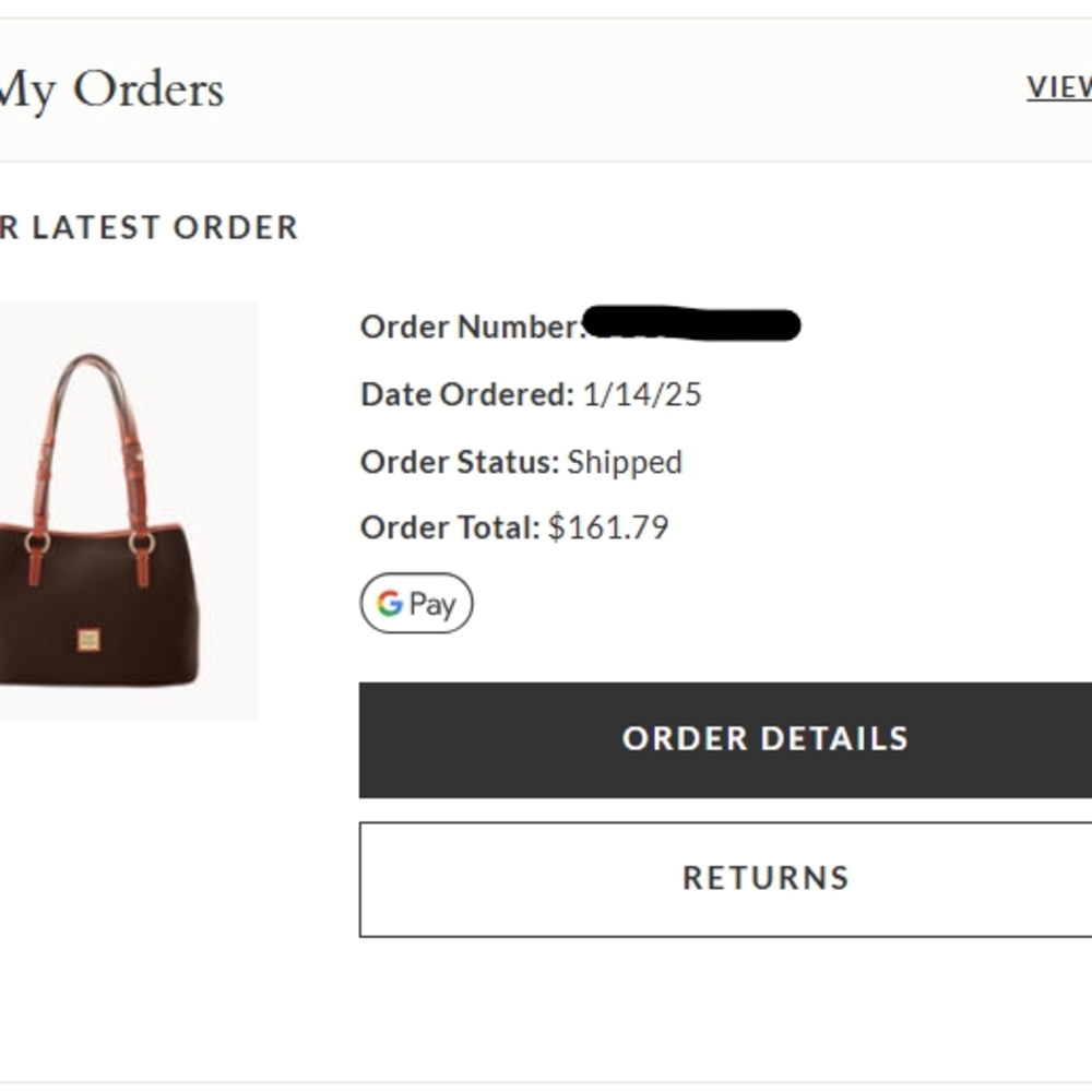 Dooney & Bourke Pebble Grain Small Briana With Pouch - Picture 8 of 8